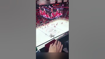 Thumbnail of Pressing the old Detroit Red Wings Goal Horn Button 🚨 2017 - 2023 at Little Caesars Arena #redwings