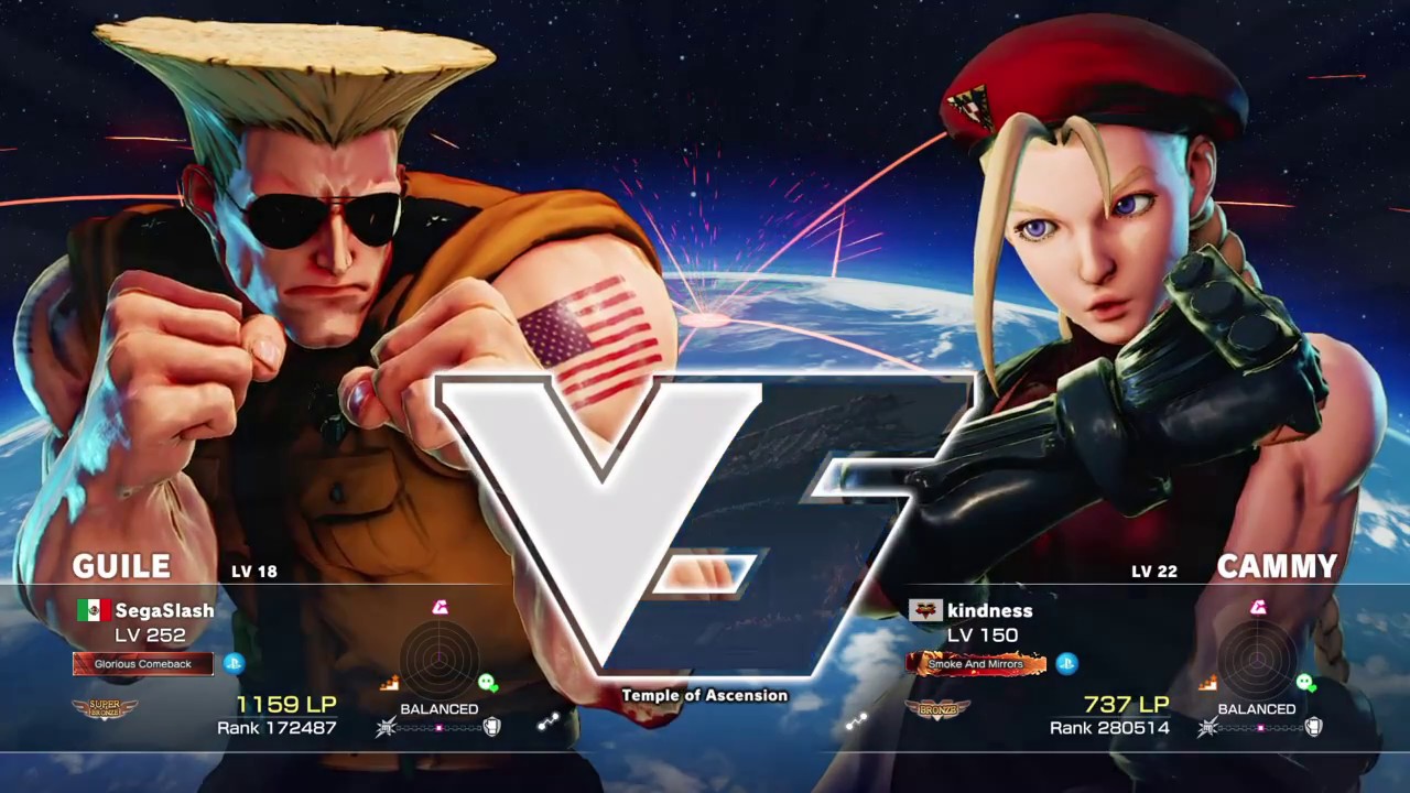 STREET FIGHTER V - Segaslash (Guile) VS Kindness (Cammy)