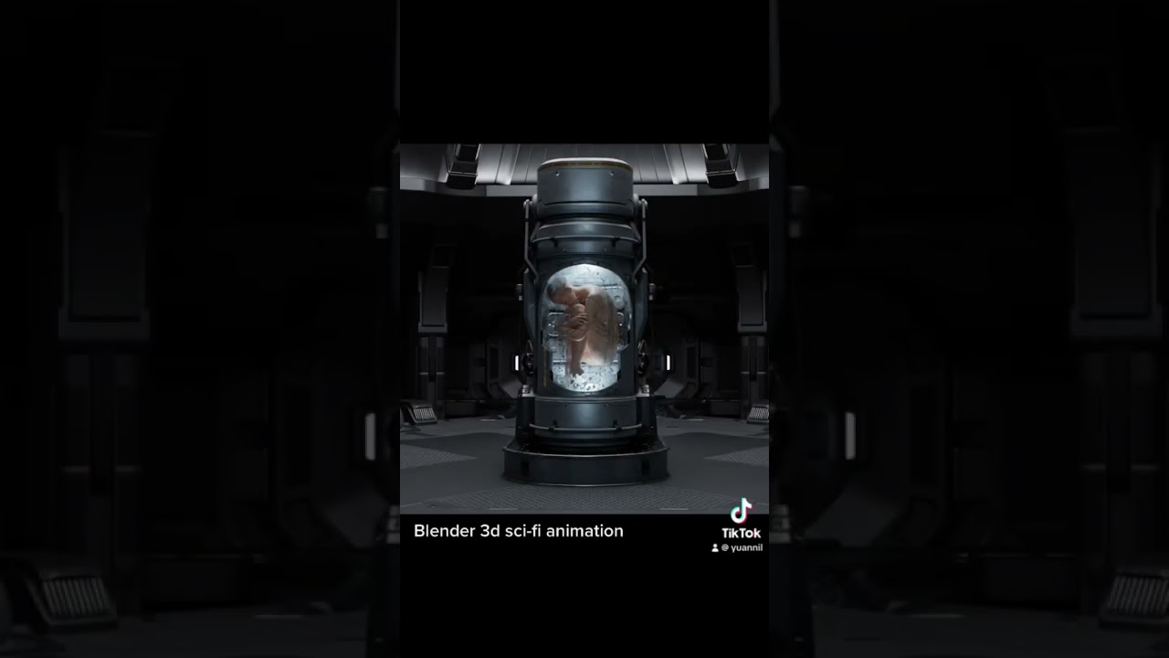 Blender 3d sci-fi animation 