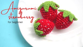 amigurumi strawberry untuk pemula