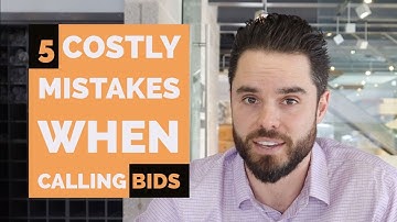 5 Common Mistakes to Avoid when calling BIDS for Unit Price Contracts (CCDC4)!