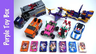 7x Transformer Metal CardBot Mega Trucker 메탈카드봇 메가트러커