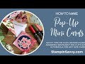 How To Make A Pop-Up Mini Card in Minutes - featuring the FINE ART FLORAL SUITE by Stampin' Up!®