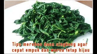 Tips Cara Merebus Daun Pepaya+Daun Singkong Warna Tetap Hijau Cantik,Tidak Pahit Dan Cepat Lunak #41