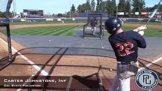 Carter Johnstone Prospect Video, Inf, Cal State Fullerton