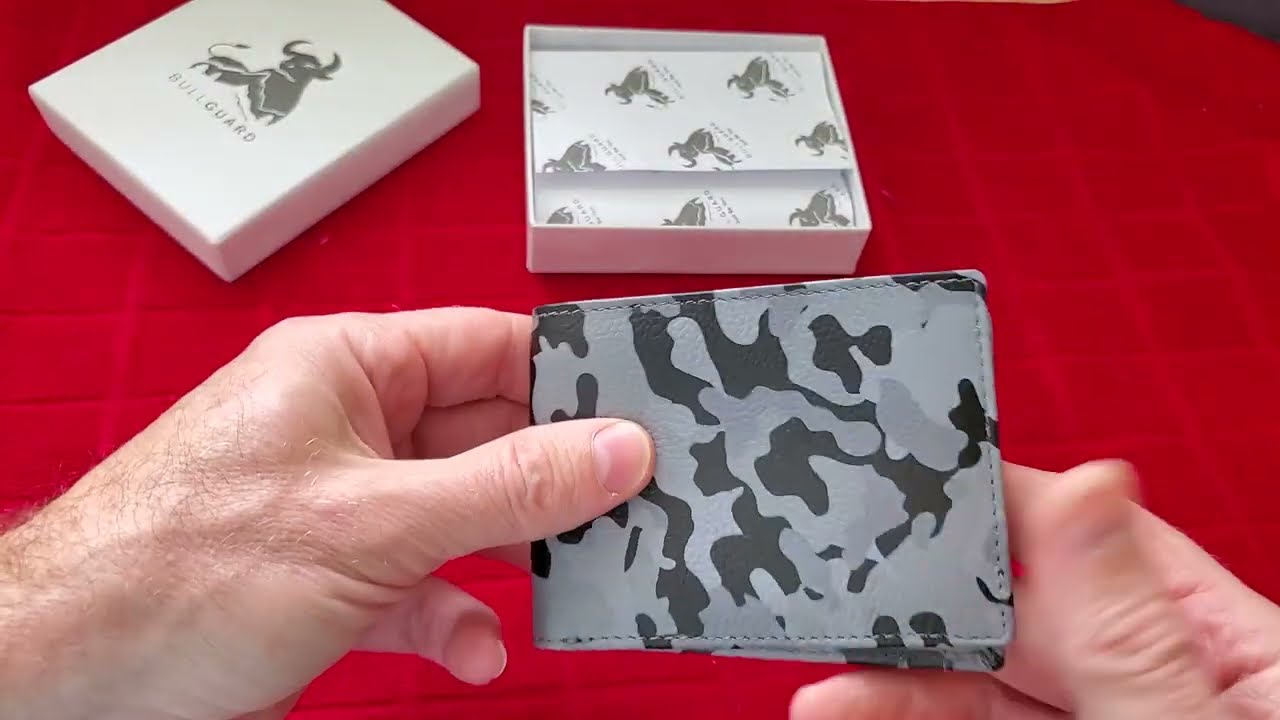 Quickie review:  BULL GUARD Camo Wallets for Men in Full Grain Genuine Leather with  RFID Protection