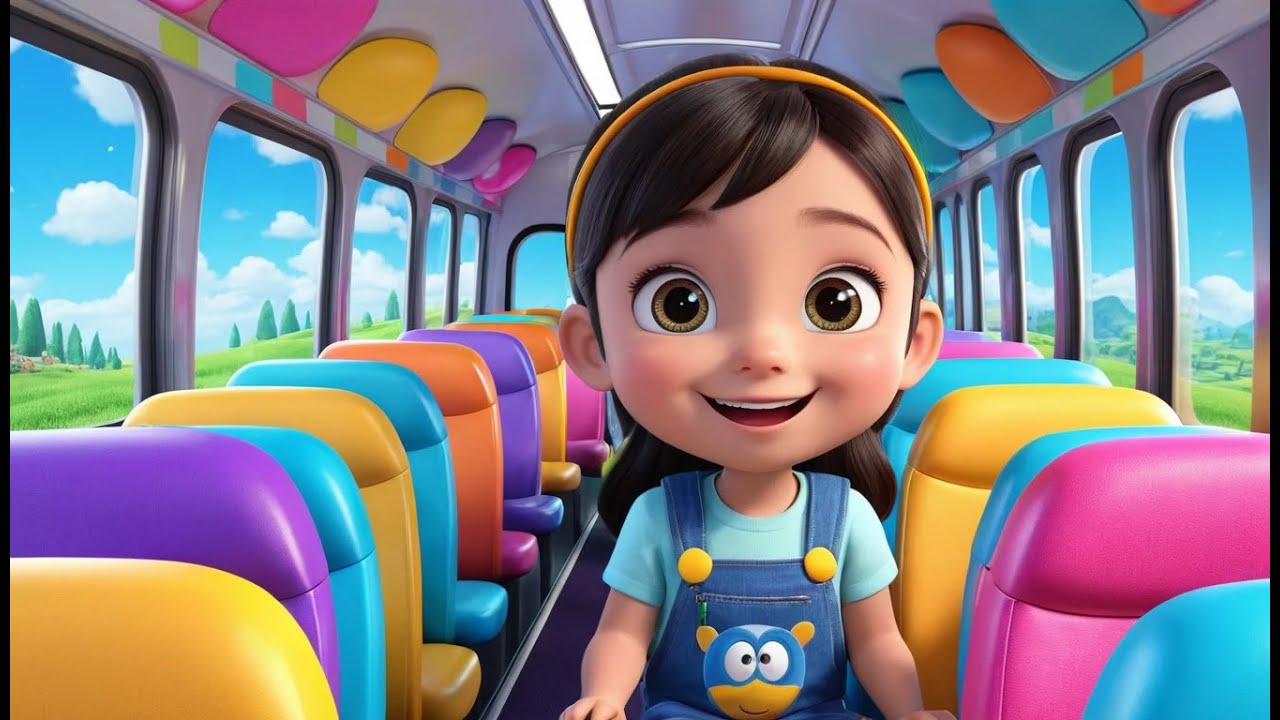 The Busy School Bus Song | Fun Kids Song | School Adventure Rhyme for Toddlers