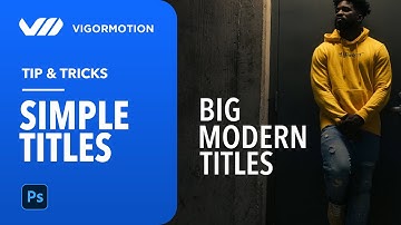 Tutorial How To Create Simple Titles with Vigormotion Photoshop Animation Plugin