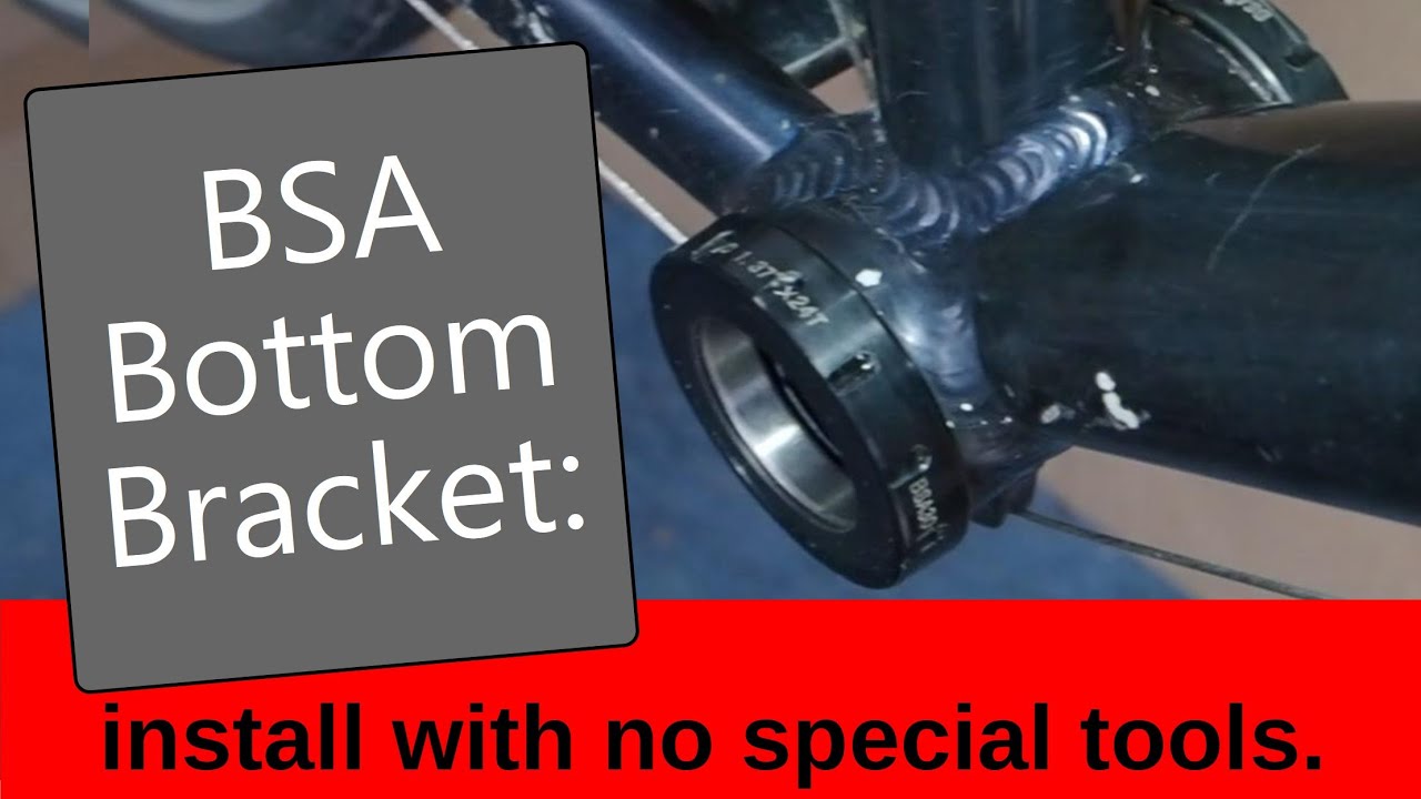 spelen teugels Gang BSA Bottom Bracket: install with no special tools - YouTube