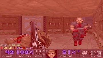 Doom II Realm of Chaos: 25th Anniversary Edition Map02 "Outpost 27" UV-Max in 2:10