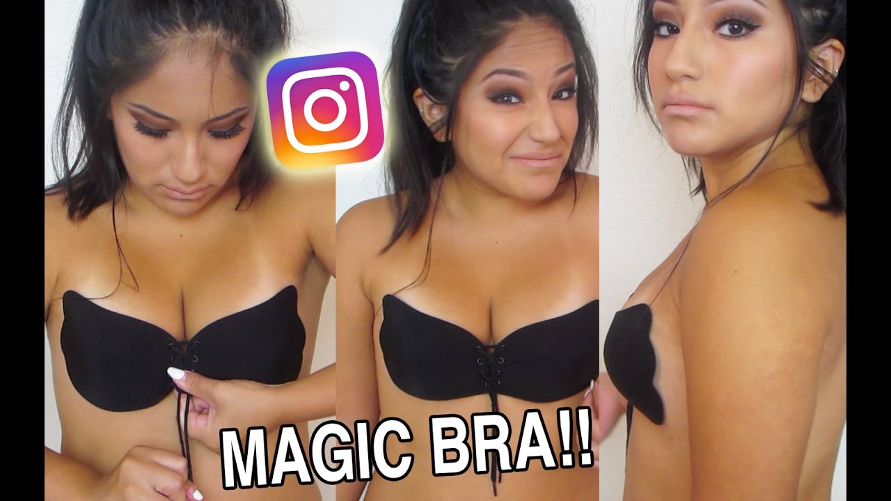 Instagram's Magic Bra!! Does it ACTUALLY Work?? Backless/Strapless ...