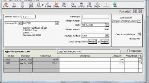 Sage 50 Tutorial The Receipts Window Sage Training Lesson 6.8