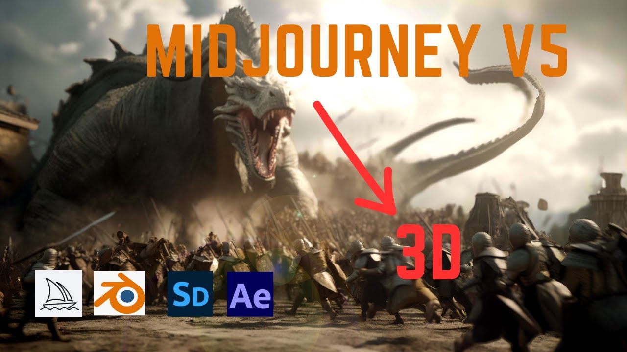Let the Dragons loose - Midjourney V5 + Stable Diffusion + Blender to ...