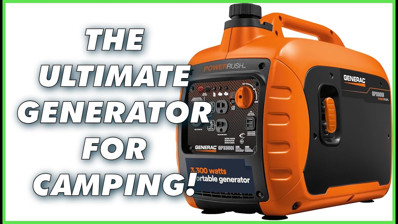 Generac 3300W Portable Inverter Generator Review: Lightweight Power for Camping, RV & Home Backup!