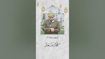 تلاوات المحراب: سورة الحجرات من صلاة التراويح || القارئ محمد سعد