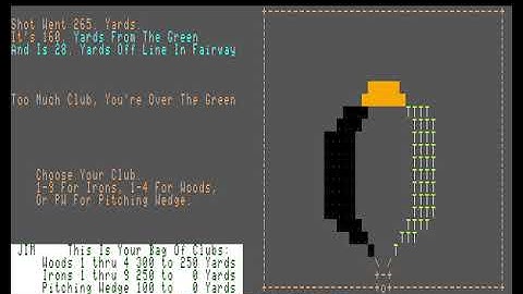 Golf in Basic09 for Color Computer OS9