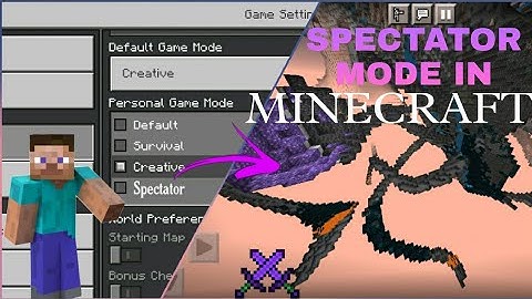 How to enable SPECTATOR mode in MINECRAFT PE | Minecraft | 1.19 | ColdFlame