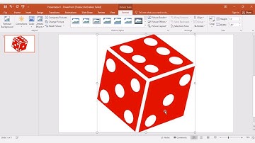 Create a rolling dice animation using microsoft powerpoint