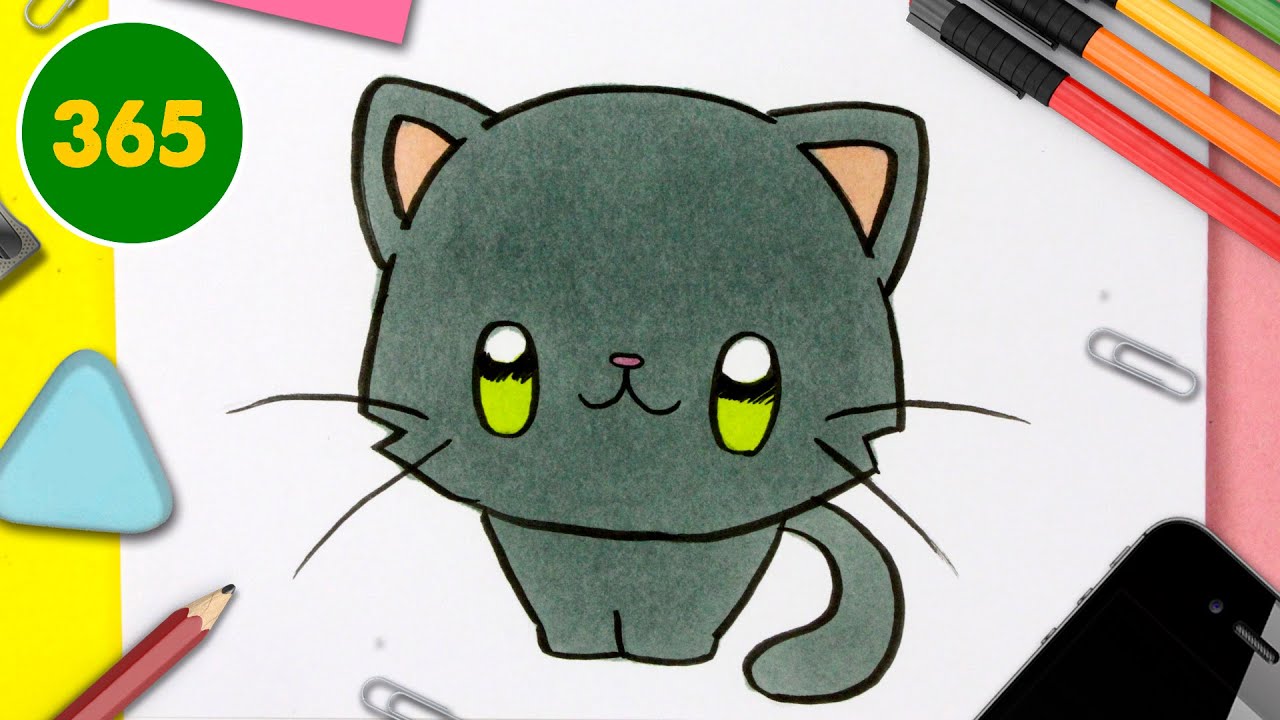 HOT TO DRAW A CUTE KAWAII - YouTube