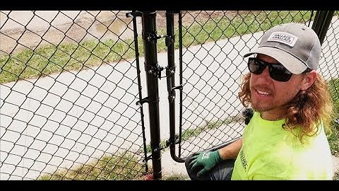 DIY Chain Link Video 6: Hanging the Gate