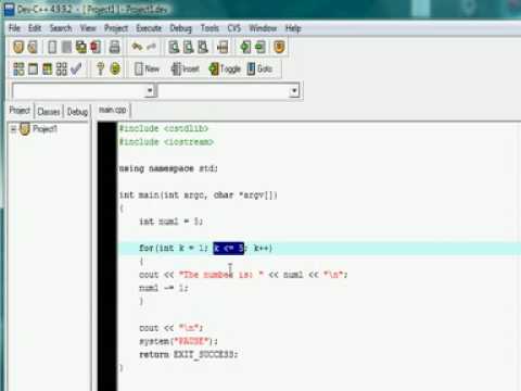 For Loop in C++