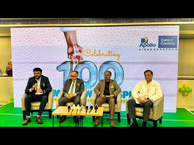 అపోలో క్యాన్సర్ సెంటర్స్,విశాఖపట్నం మూడు సంవత్సరాల్లోనే 100 బోన్ మ్యారో ట్రాన్స్‌ప్లాంట్ల మైలురాయిని