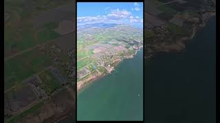 Scenery flight navigating with a map, pen and a ruler  #insta360 #views #aviation #airplane #landing