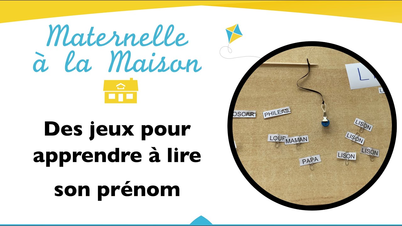 Maternelle à la maison : comment apprendre à lire son prénom ? - YouTube