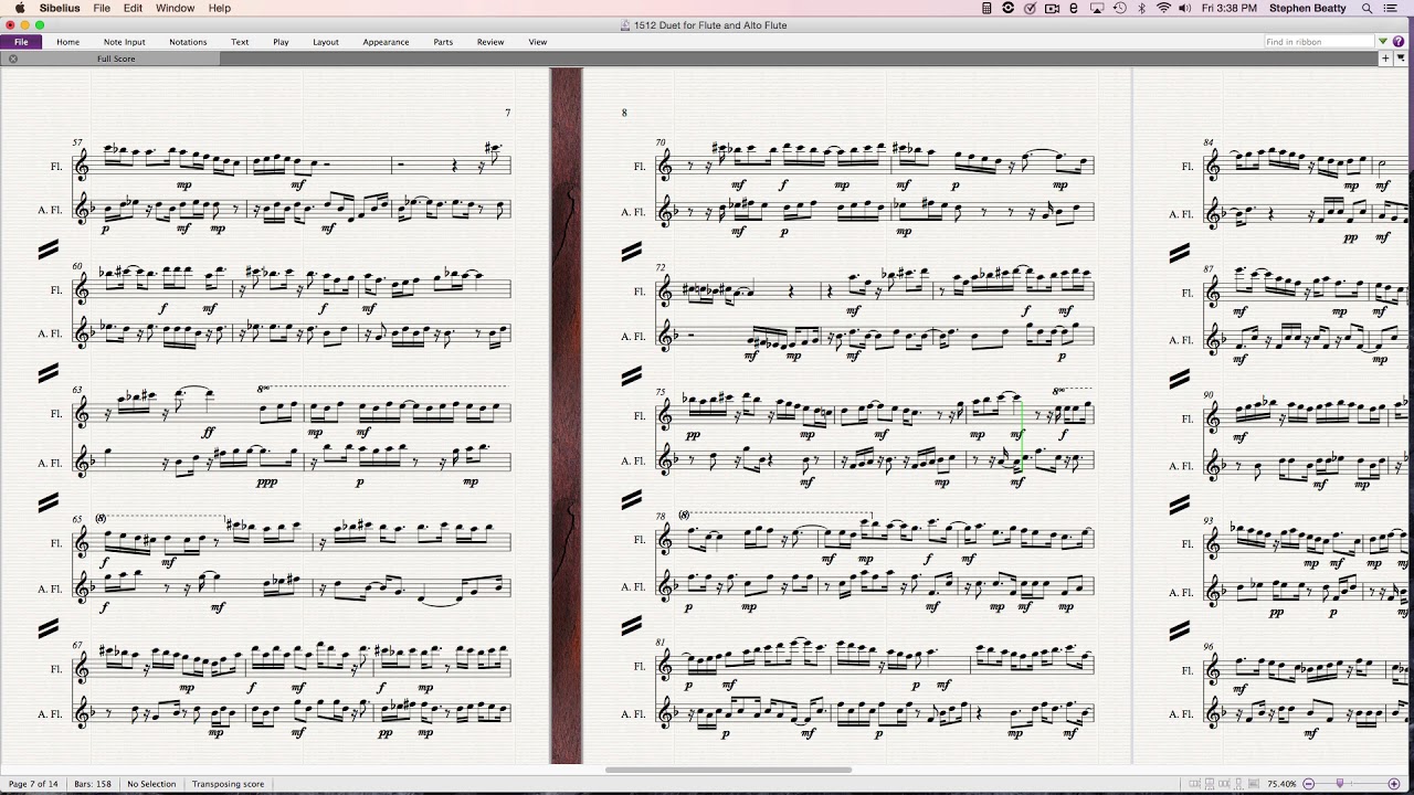 1512 Duet for Flute and Alto Flute YouTube