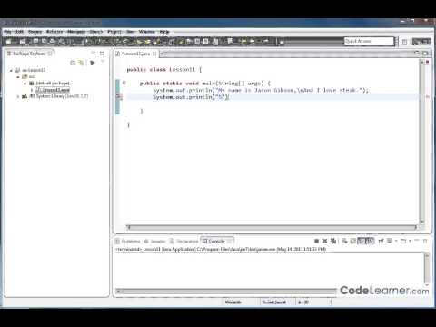 Mastering Java Programming(Section 11 -Insert New Lines and Tabs Into Screen Output)