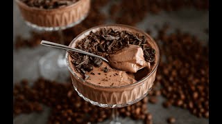 Kavos ir šokolado desertas MOCHA PANNA COTTA