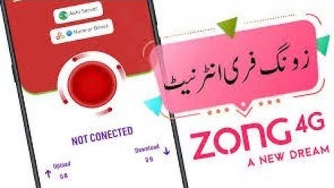 Zong Free internet Anonytun vpn