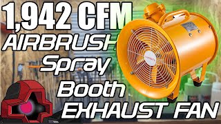 The Best Airbrush Spray Booth Exhaust Fan for Lacquer or Any Paint for Gunpla, Miniatures or models