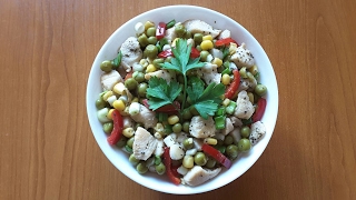 Mexican chicken salad. Salată mexicană cu pui. Мексиканский салат с куриным мясом. Mexican chicken salad. Salată mexicană cu pui. Мексиканский салат с куриным мясом.