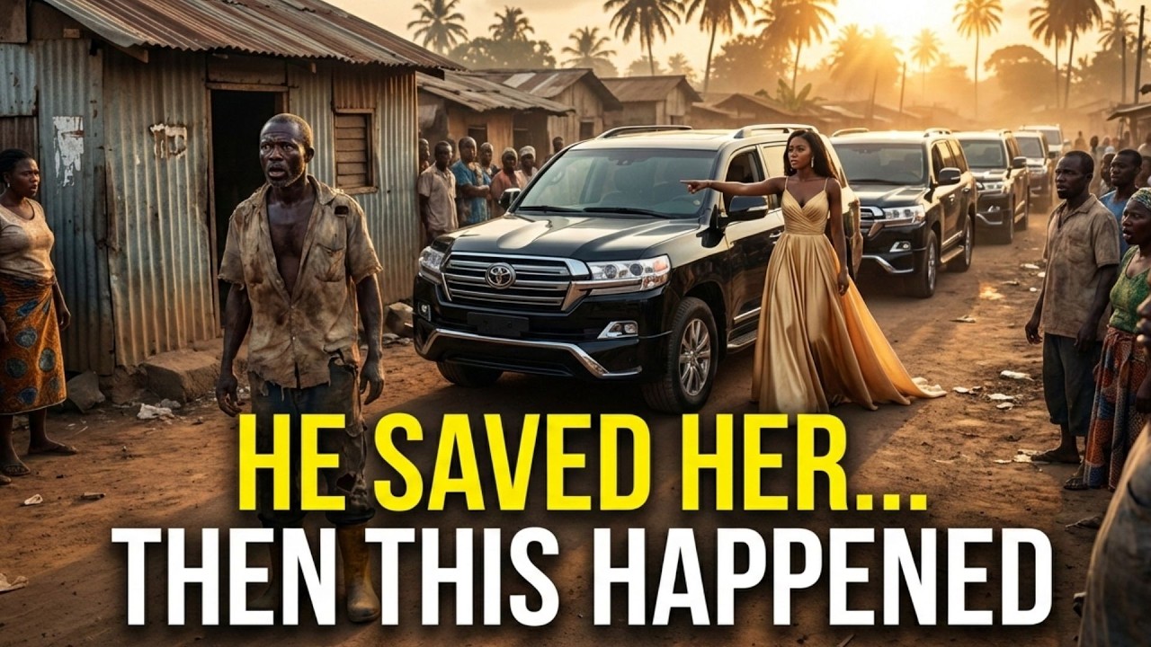 Poor Construction Worker Saved a Crying Waitress Then 7 SUVs Pulled Up to His House | African Tales