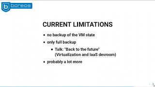 oVirt-Plugin for Bareos Backing up oVirt using Bareos