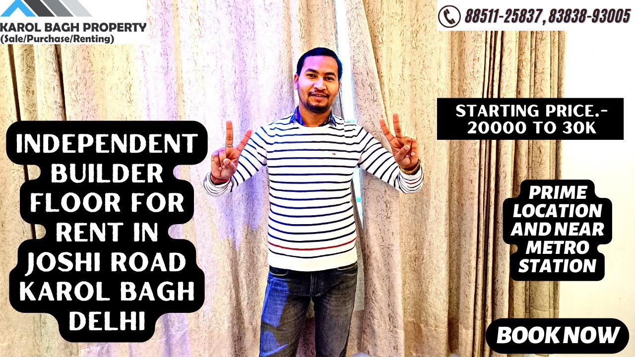 Independent Builder Floor for Rent in Joshi Road Karol Bagh Floor for