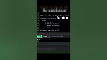 Python Remove Duplicates|Junior vs Senior #programming #javascript #python #coding #developer #coder