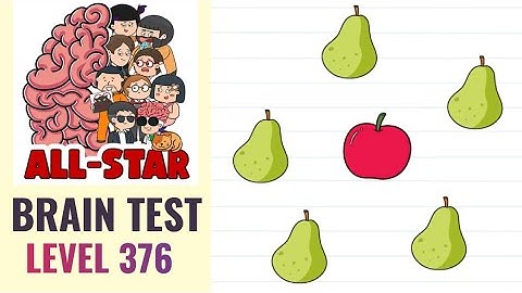Brain Test All Star Level 376 | Tap on the apple | Walkthrough