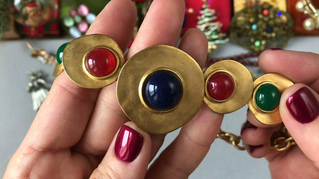 204. Винтажные украшения! РАСПАКОВКА! Танцующая парочка или соломенные человечки! Les Bernard?