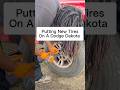 🛠️ New Tires On A Dodge Dakota 🛞 #5StarGChallange #5Stars #Tires #DodgeDakota #FixIt