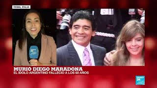 Informe desde Roma: En Italia también se vive el duelo por la muerte de Maradona