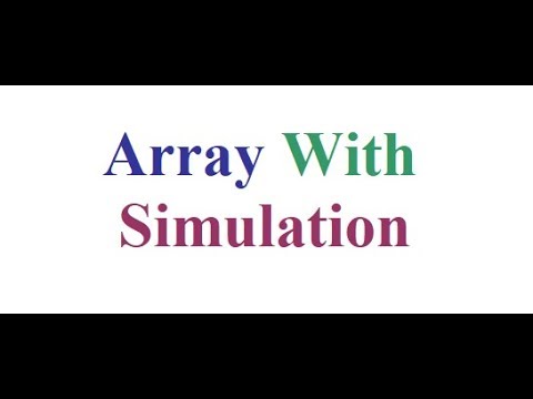 Array With Simulation || java Programming || - YouTube
