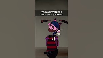 When you get invited to a SCARY room 😨