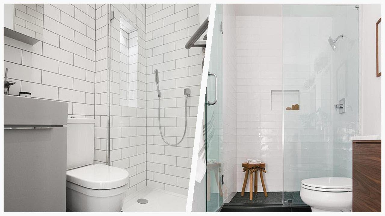 Image showcasing 75 White Ceramic Tile Bathroom Design Ideas You'll Love ☆ - YouTube