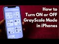 How to Turn On/Off iPhone Grey Colour Screen | iPhone GrayScale Mode automation