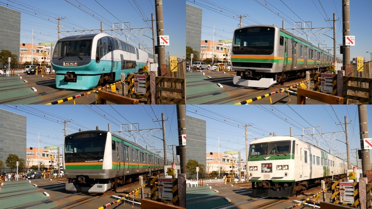 【色んな唸り】爆音120km/h級！　東海道線　列車高速通過集　藤沢～辻堂　踊り子など