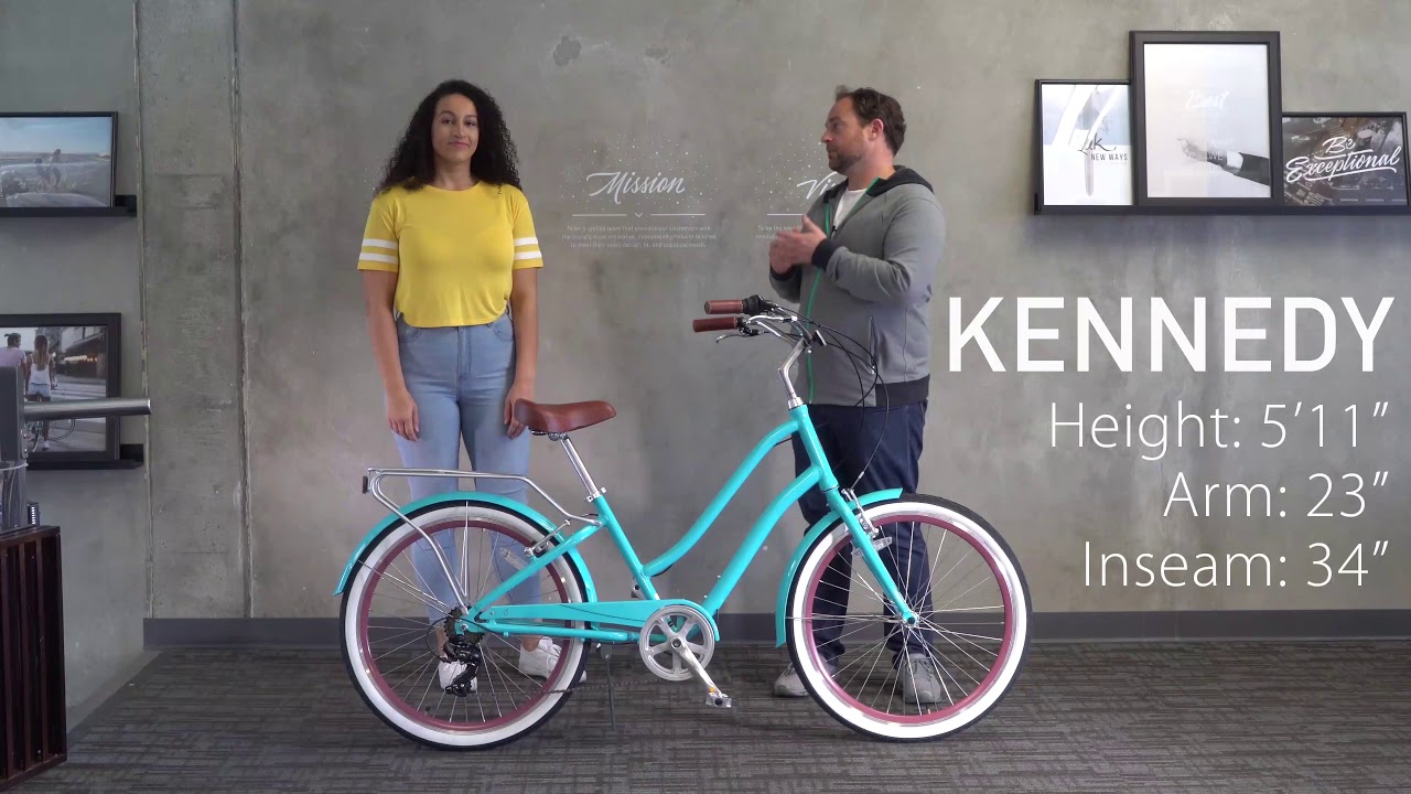 EVRYjourney Women's Hybrid Touring Cruiser Bike Fitting - 5'11" Rider Bike Sizing