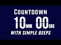 10‑Minute Flip Timer Countdown with Flip‑Sounds & Beeps | Relaxing Timer, ASMR Flip Beep