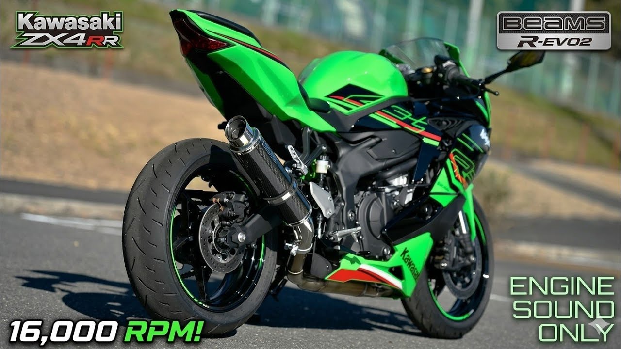 Kawasaki ZX4RR // BEAMS R-EVO2 Slip-on // 16000 RPM // 4K - YouTube